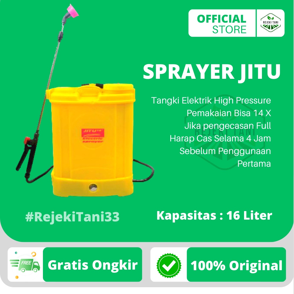Tangki Elektrik High Pressure SPRAYER JITU 16 Liter / Alat Semprot Sprayer Electric