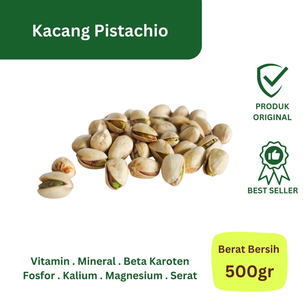 

kacang pistachio kemasan 500gr