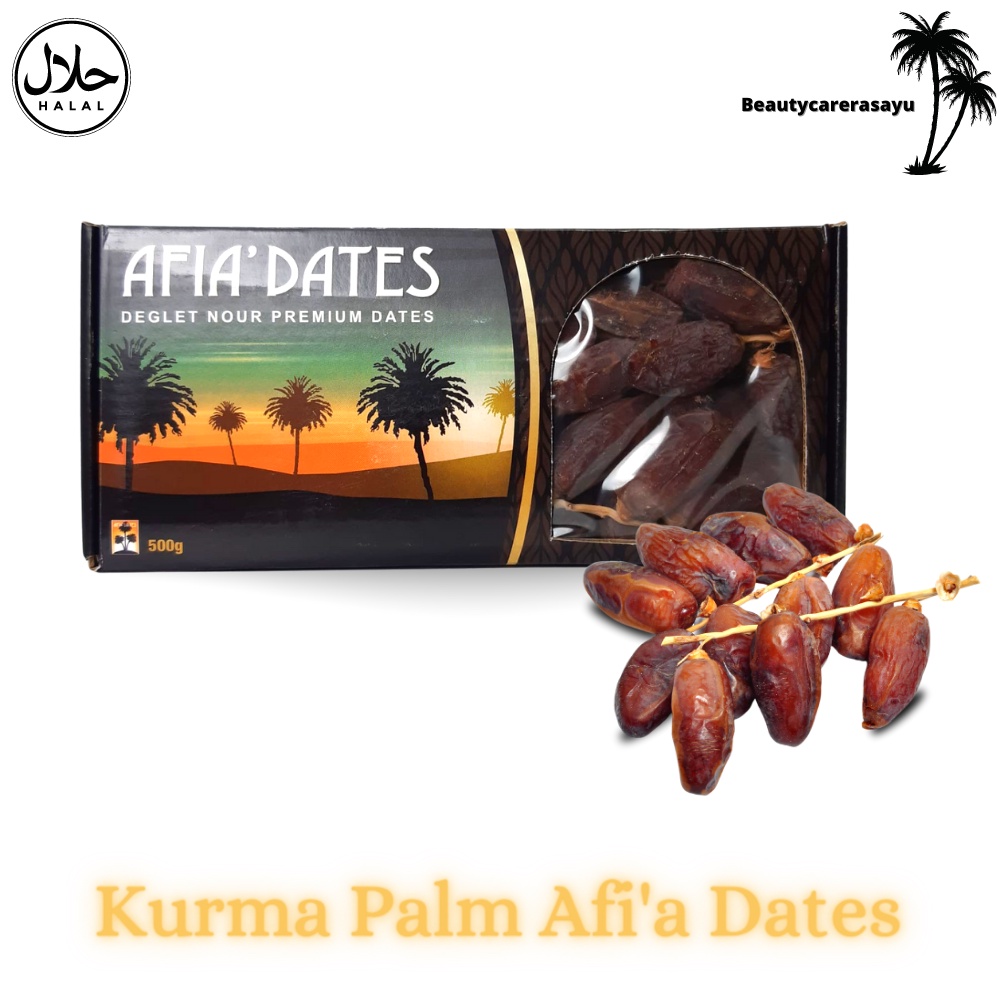 

Kurma Palm Afi'a Dates 500gr / Kurma Tunis Original / Oleh - Oleh Haji dan Umroh