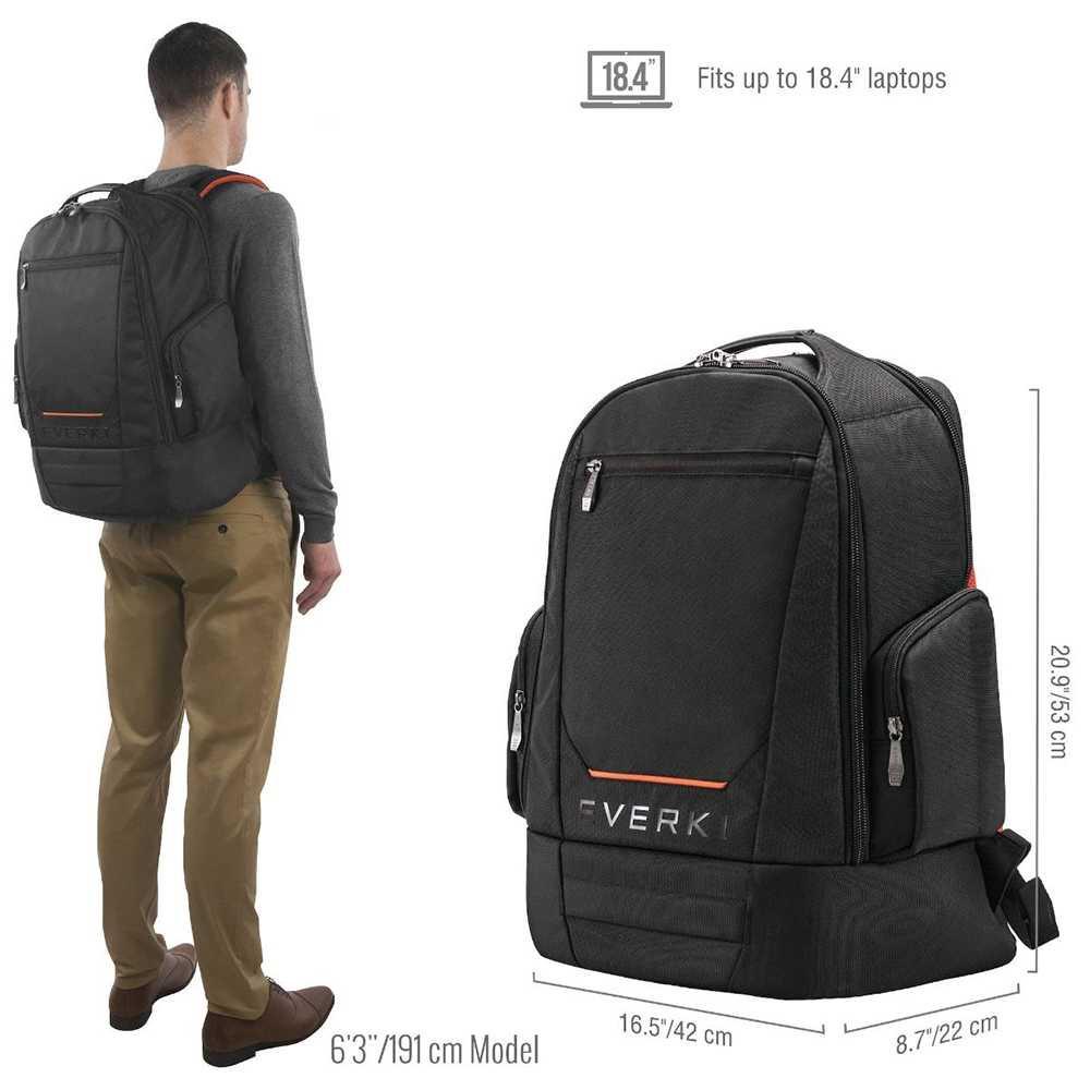 Everki ContemPRO 117 Tas Ransel Laptop Backpack 18.4 Inch - EKP117B - Black