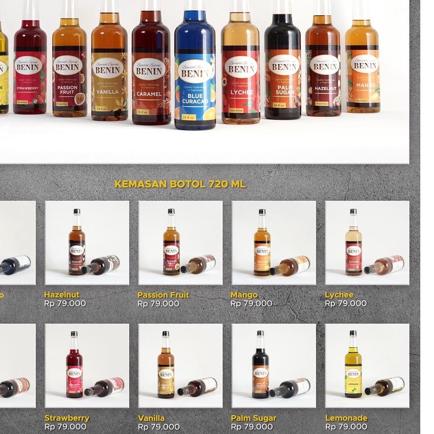 

✩ Benin Syrup Minuman 720 ml - Varian Fruit ♂