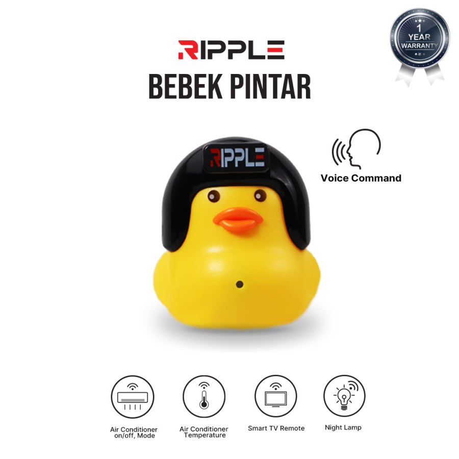 Ripple Bebek Pintar R1 USB Smart AI Remote TV AC Night Lamp