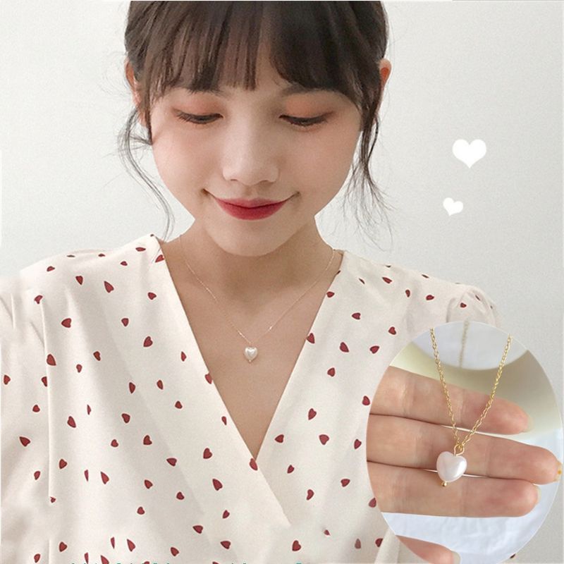 Kalung Rantai Bandul Love Korean Style