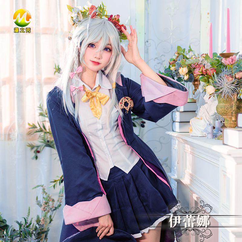 MIUMIU - COSTUME ELAINA COSPLAY IMPORT WANDERING WITCH THE JOURNEY OF ELAINA KOSTUM DRESS FULLSET MA