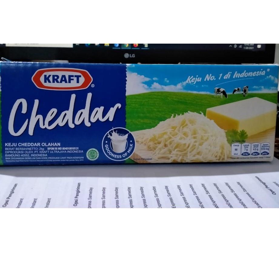 

✧ Keju Cheddar Kraft 2kg - Keju Kraft ◊