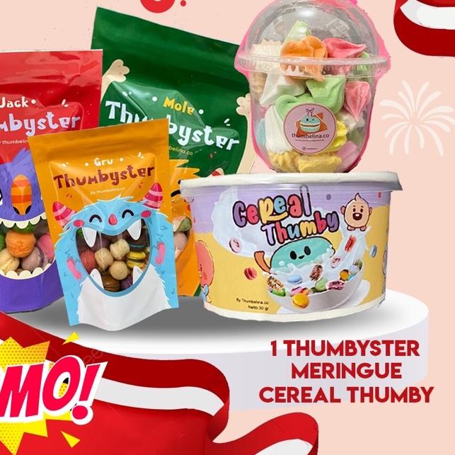 

◘ PAKET HEMAT 1 Macaron Thumbyster, Meringue, Cereal ♥