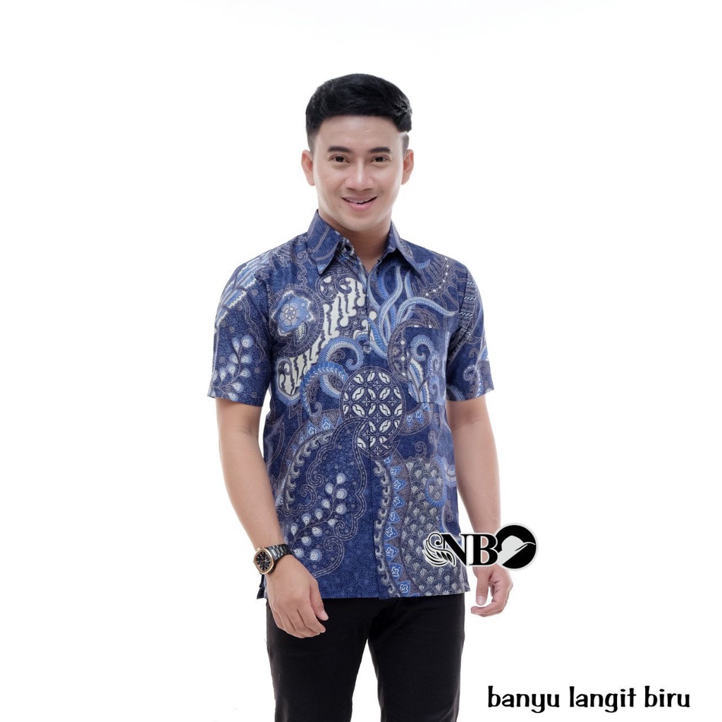 BAJU BATIK PRIA ABADI BATIK KEMEJA BATIK PRIA LENGAN PENDEK