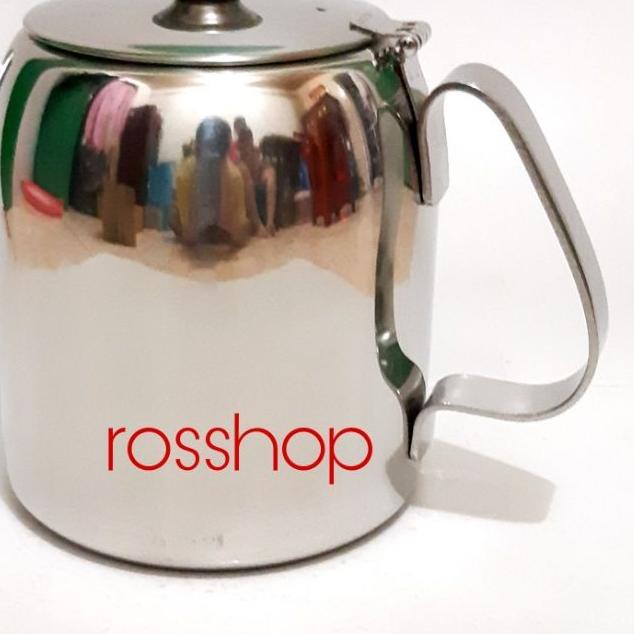 ☀ Tea Pot Stainless Oz 70 Kapasitas 2000 ml/Coffee Pot Jumbo Bahan Tebal/Teko  Ceret Teh ♦