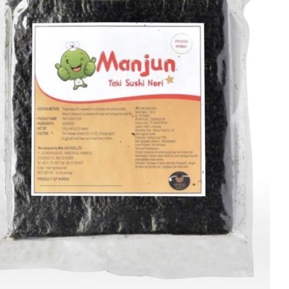 

☺ Nori MANJUN sushi - tokinori sushi 50 lembar manjun ♬