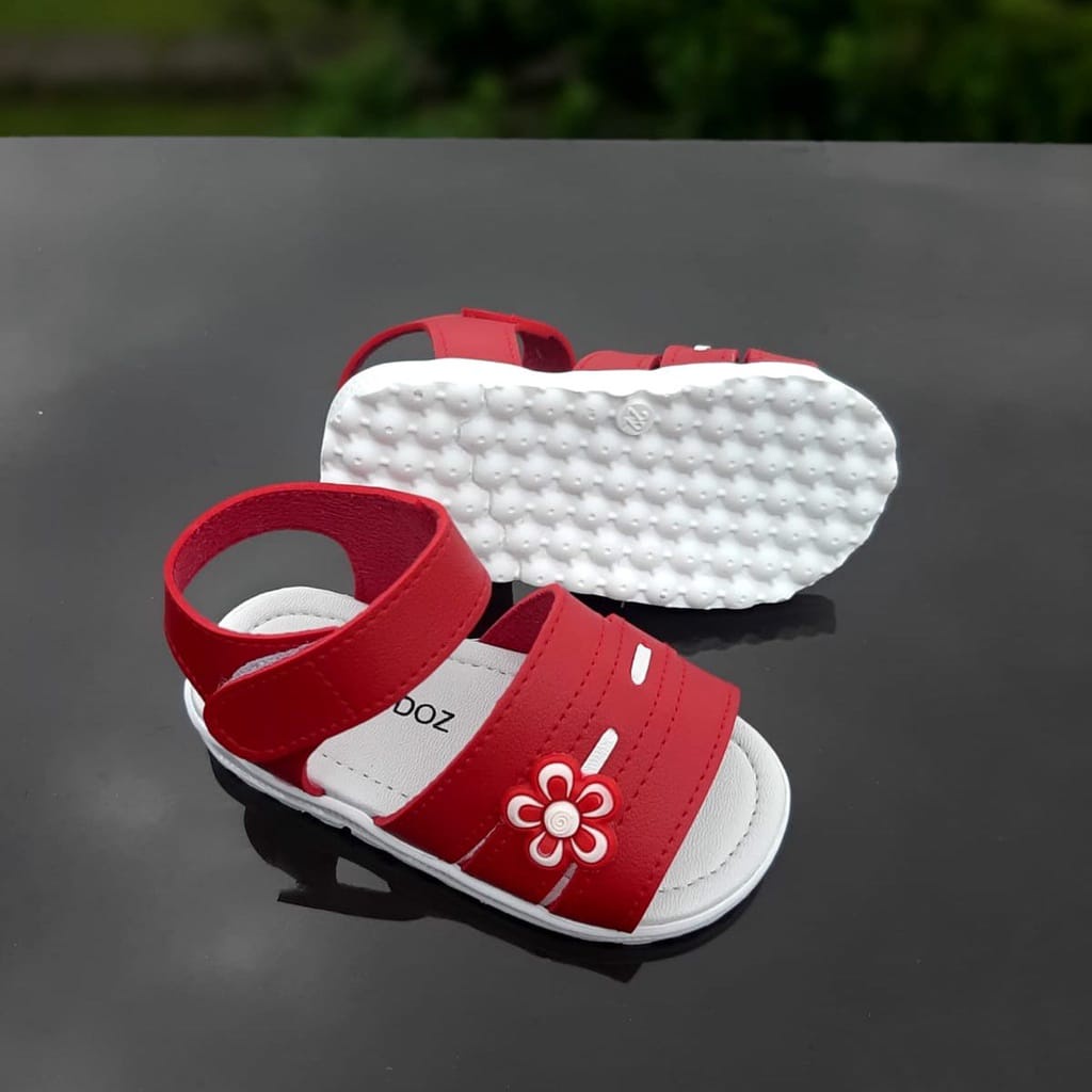 VINANDOZ BB02 Sepatu Sandal Anak Perempuan Umur 1 2 3 tahun - VINANDOZ Motif Bunga