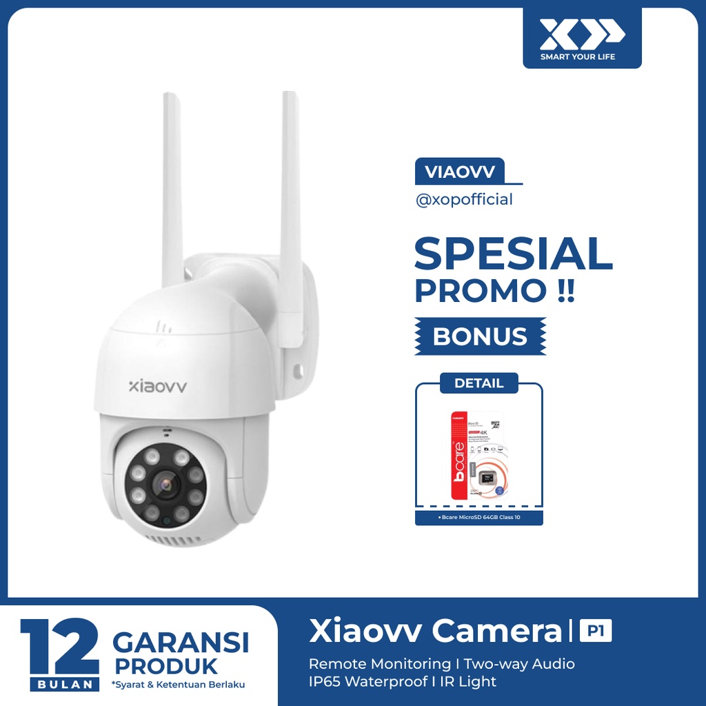 Xiaovv Security Camera P1 1296P CCTV IP Camera Outdoor Original