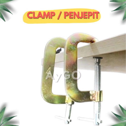 CLAMP G / CLAMP C /  klem G CATOK KAYU/ Penjepit Catok Kayu