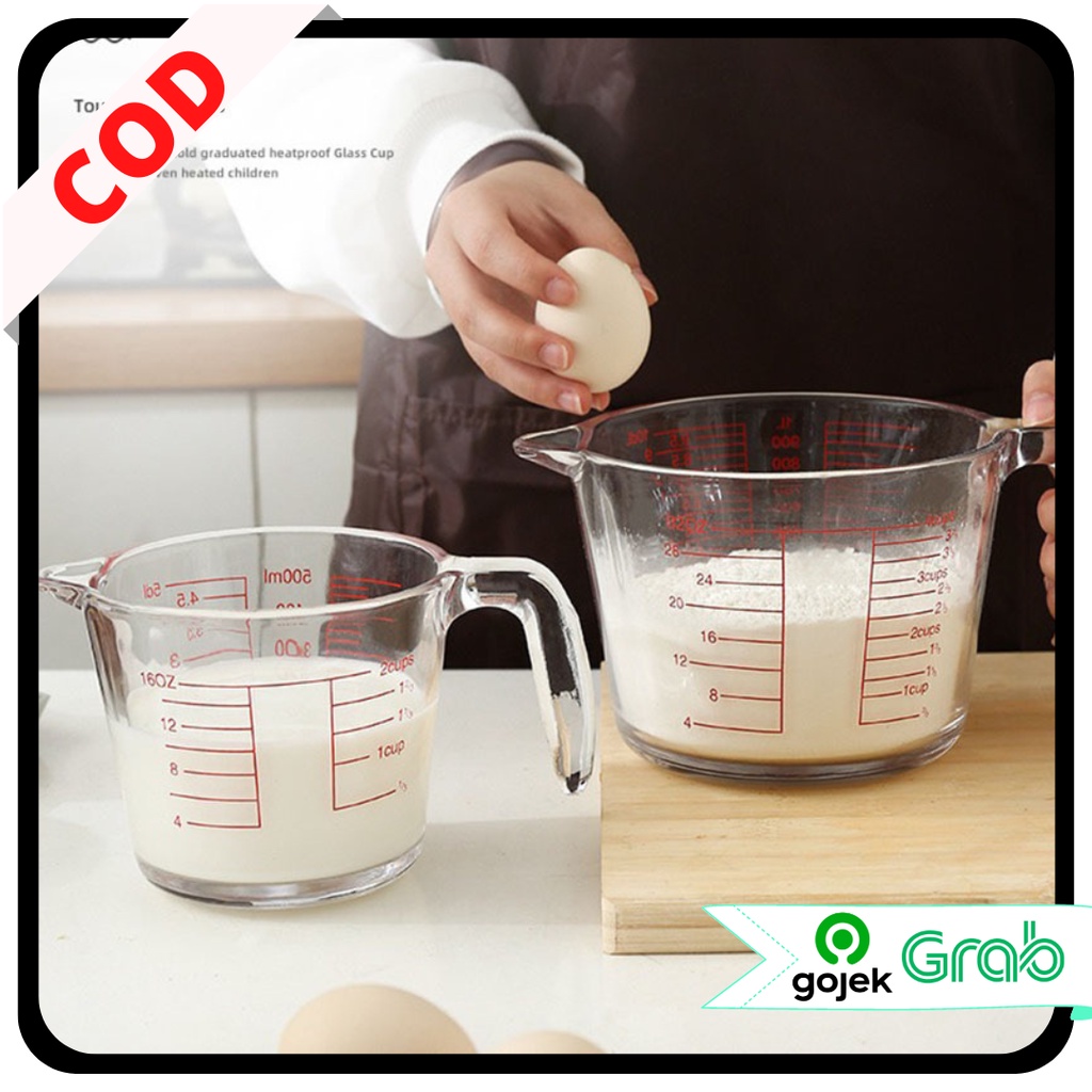 KAISSO - CANGKIR TAKAR UKUR / GELAS TAKAR UKUR / HOME BAKING TOOL CUP GLASS / GELAS UKUR / ALAT BAKING MULTI-SCALE MEASURING CUP