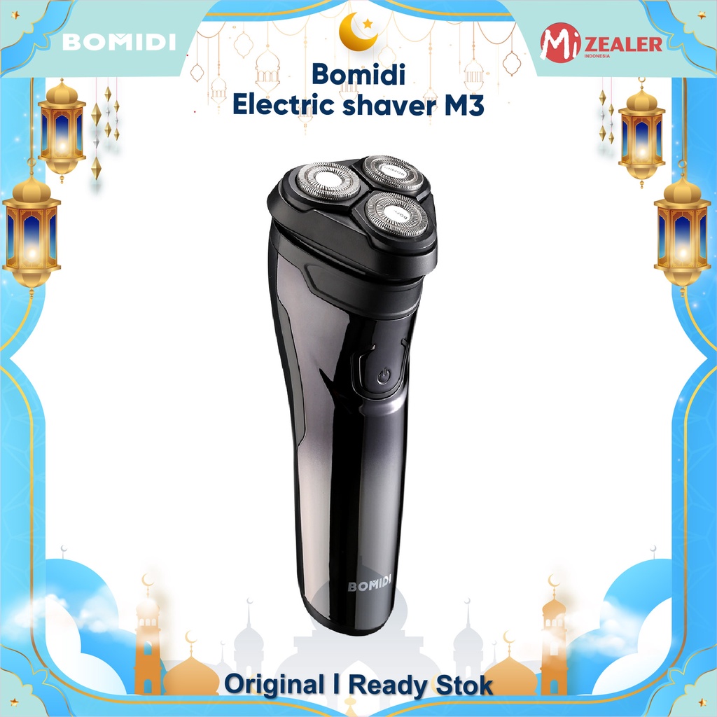 BOMIDI M3 Alat Cukur Rambut Elektrik Shaver Listrik Hitam  Perak  Electric Razor Men