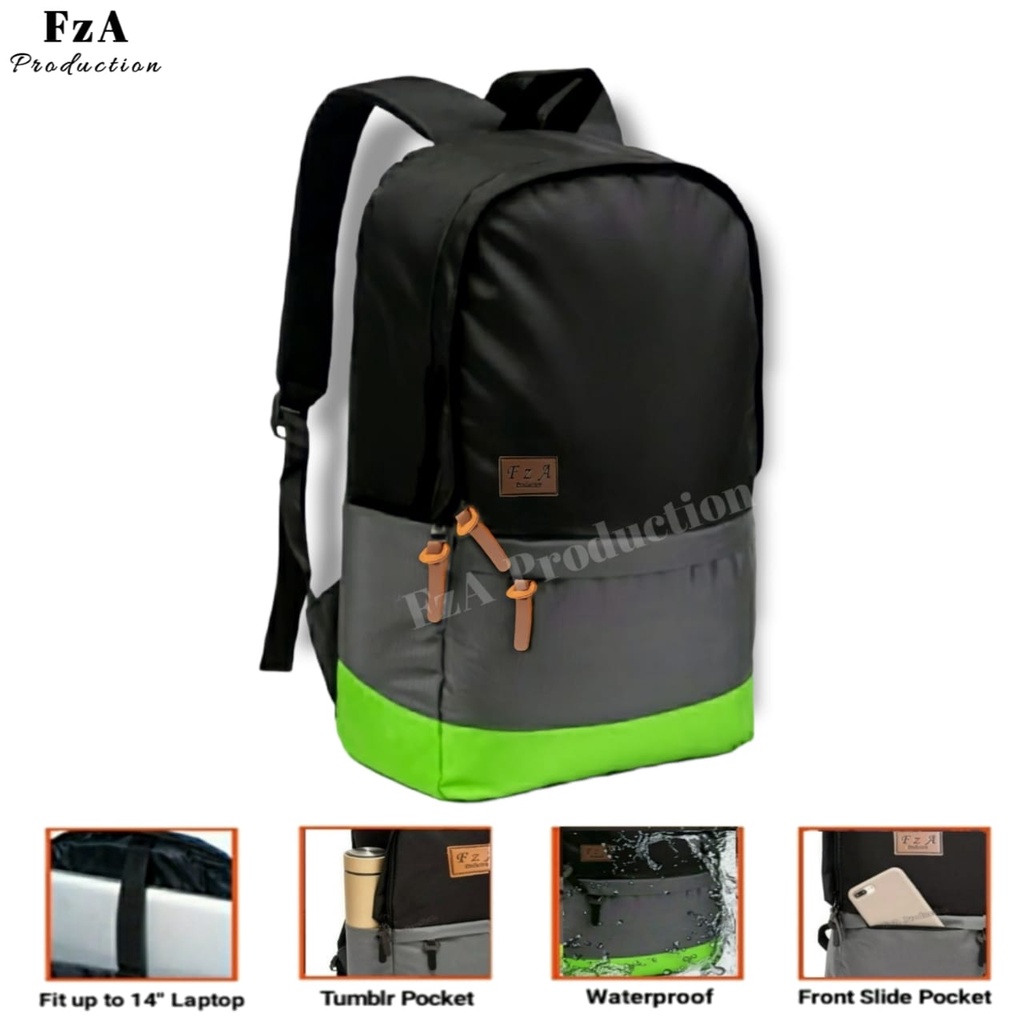 Big Promo..Tas Ransel Distro Casual Pria Wanita / Tas Ransel Laptop Sekolah Kuliah Bacpack Distro Original - FzA