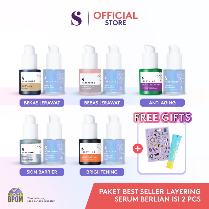 Jual Somethinc 2 Pcs Paket Best Seller Layering Serum Berlian Diamond Phyto Stem Cell Serum