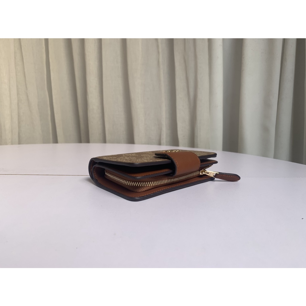 （Shopee Live）0082-8 0082 COACH counter new ladies mid-length wallet,   qianbao