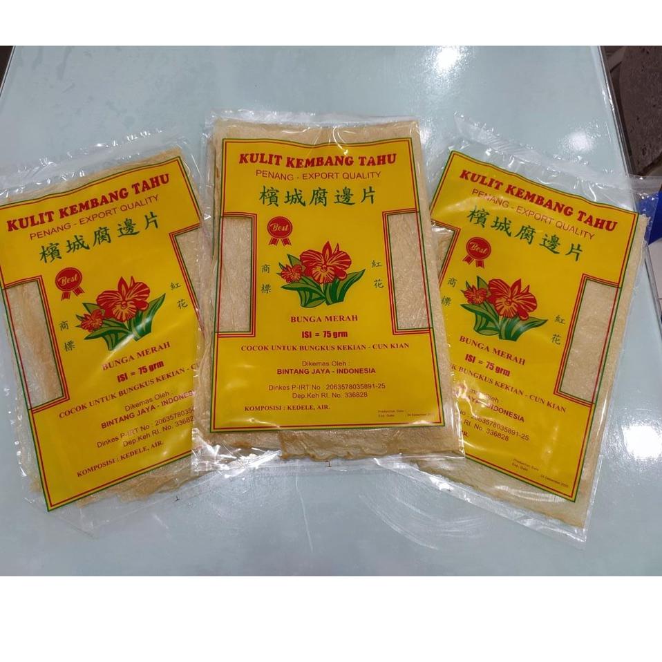 

5.5 COD Kulit Kembang Tahu Penang Cap Bunga Merah Kulit Tahu Penang-Best Export Quality