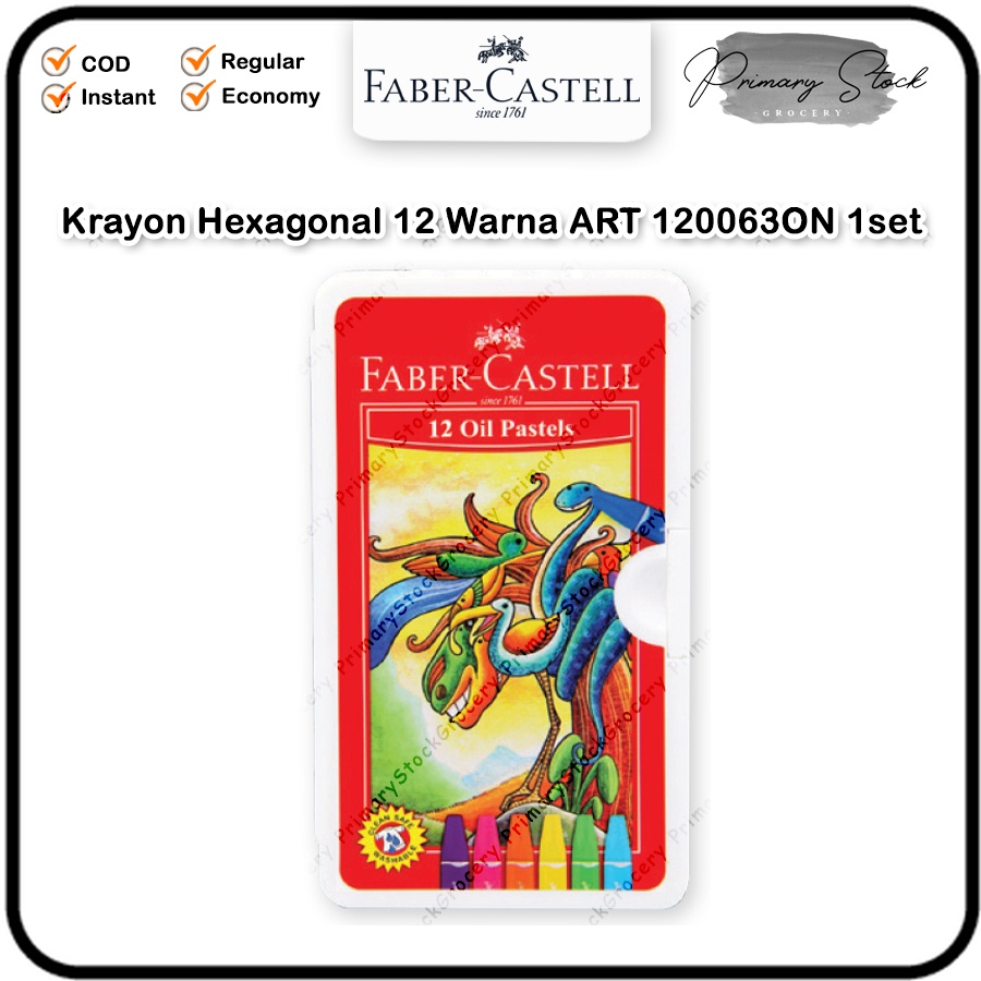 

Krayon Faber Castell 12 Warna Oil Pastel Hexagonal 12C Castel ART 120063ON