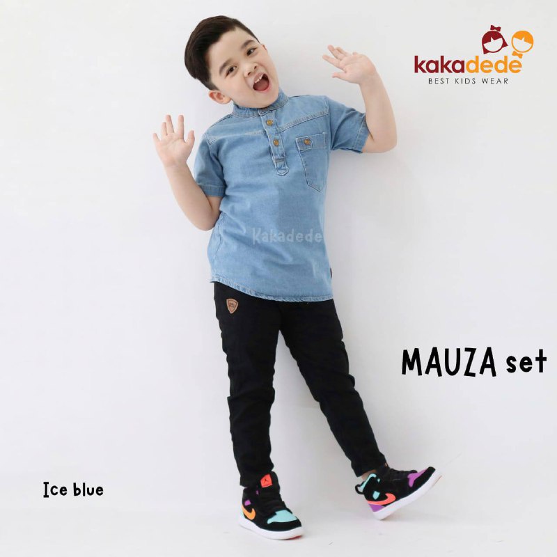 Setelan Mauza Denim Kurta by kakadede