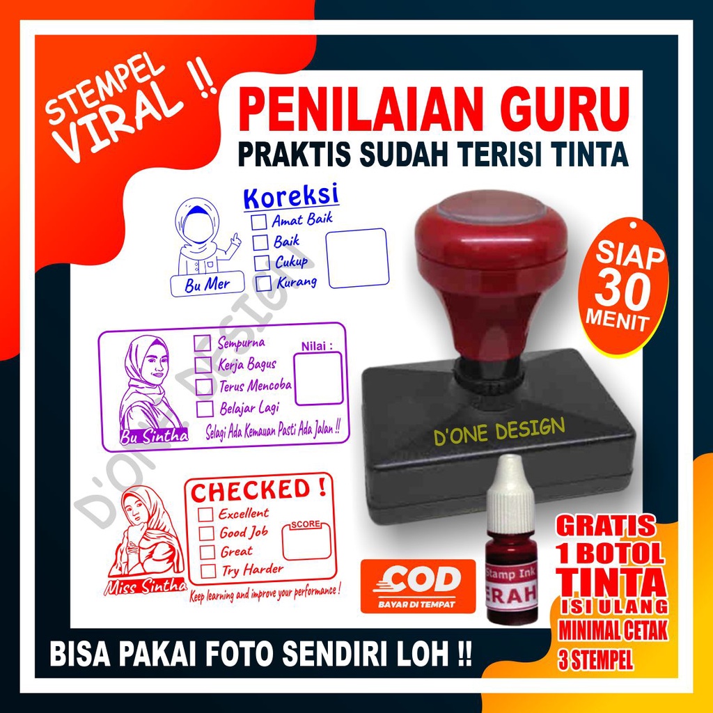 

STEMPEL NILAI GURU | Penilaian / Koreksi / Checked | OTOMATIS PADANG SUMBAR MURAH BUKITTINGGI COD