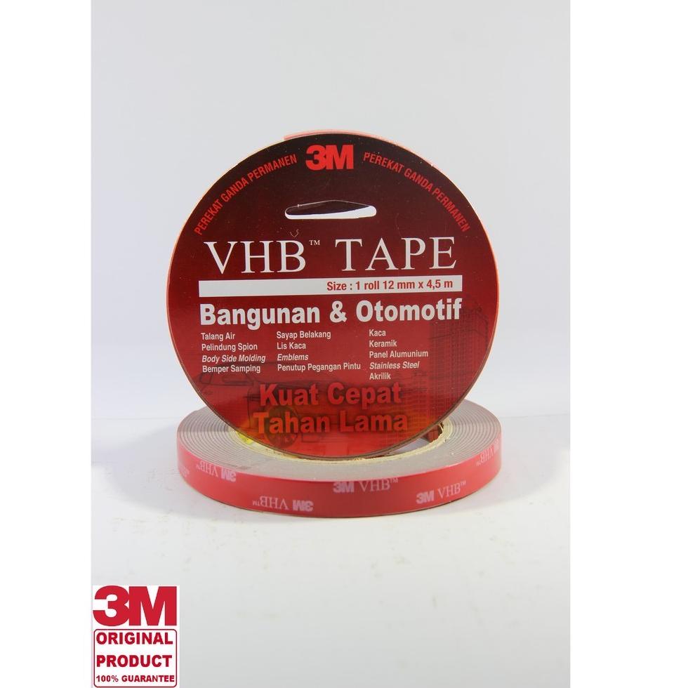 

✨TERBARU✨ 3M VHB Double Tape Automotive mobil 12mm x 4.5M sangat merekat kuat gas !!