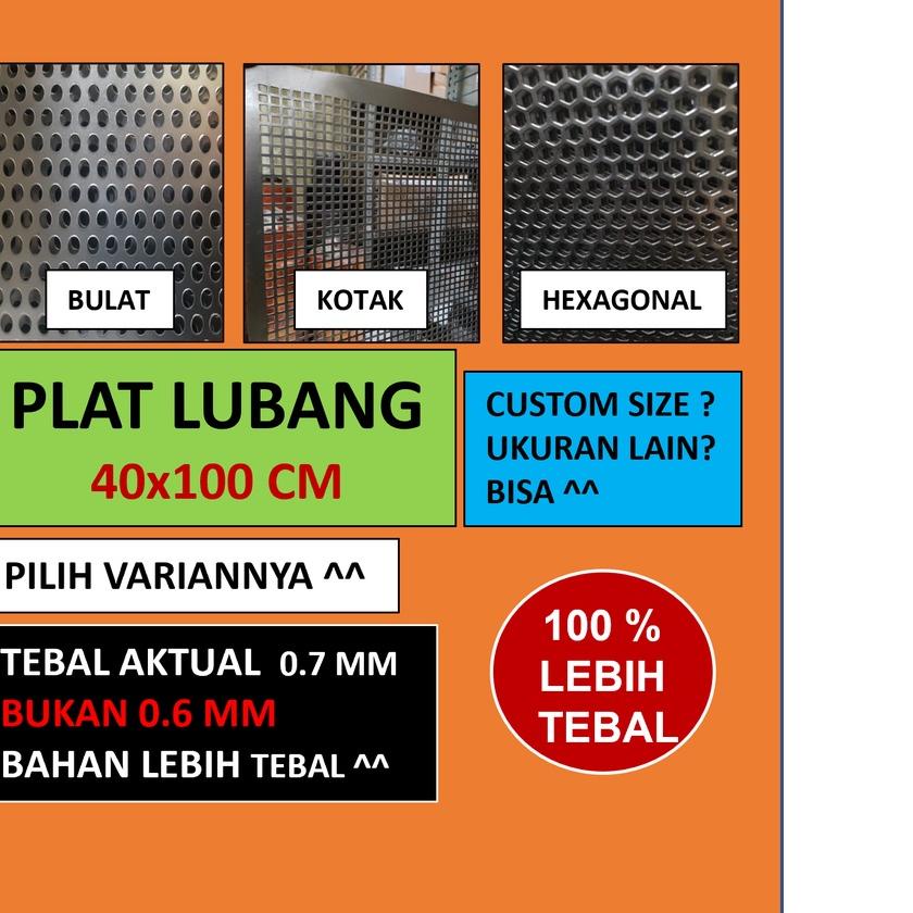 ✾ Plat  - Plat Besi Ram Speaker -  Ram Grill Plat Lubang ™