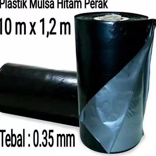 &gt;XC26619&lt;  Plastik Mulsa Hitam Perak 10m x 1,2m / Plastik Packing Roll Bungkus - Mulsa Plastik Tebal 0.35 / Mulsa Tebal / Mulsa Murah - Plastik Pertanian