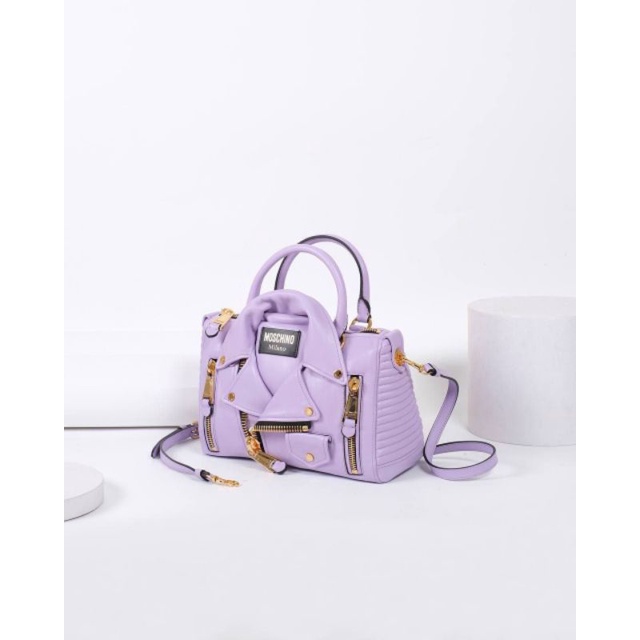 moschino medium biker bag