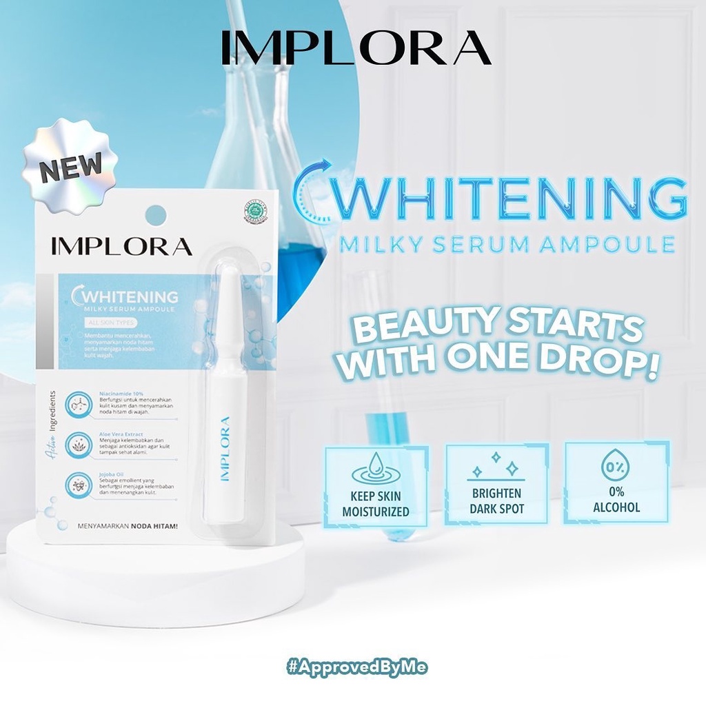 ✿ MADAME ✿ IMPLORA WHITENING MILKY SERUM AMPOULE - SERUM ALL SKIN TYPES ORIGINAL