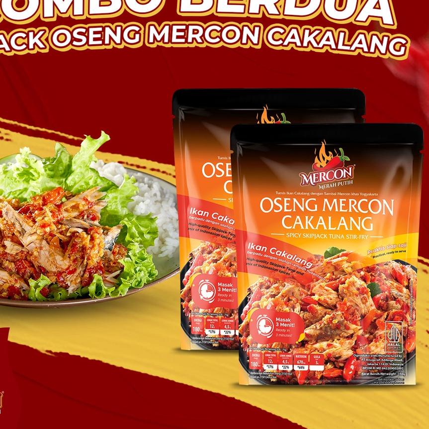 ➻ Mercon Merah Putih - Hemat Combo Berdua || 2 x Oseng Mercon Cakalang ➩