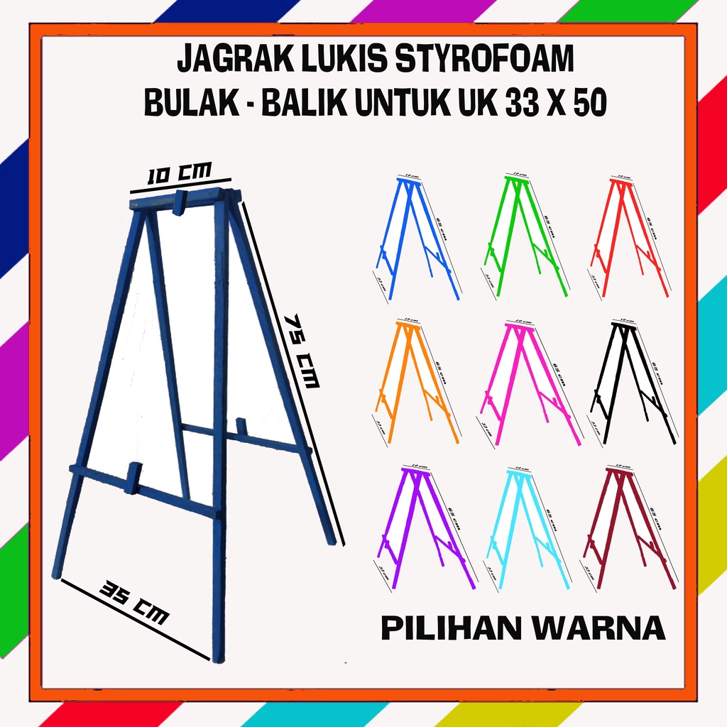 

Stand Meja Jagrak Lukis Untuk Styrofoam uk 33 x 50