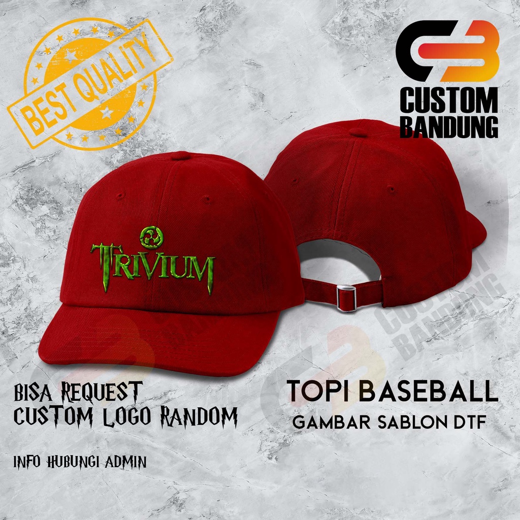 Topi Baseball TRIVIUM Pria Wanita Topi Cap Bisa Tulis Nama Bisa COD Original High Premium Quality