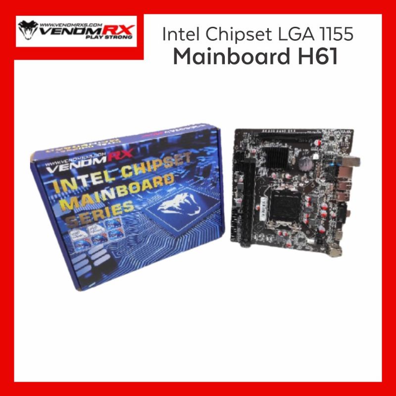 Motherboard mainboard Venomrx H61 soket 1155