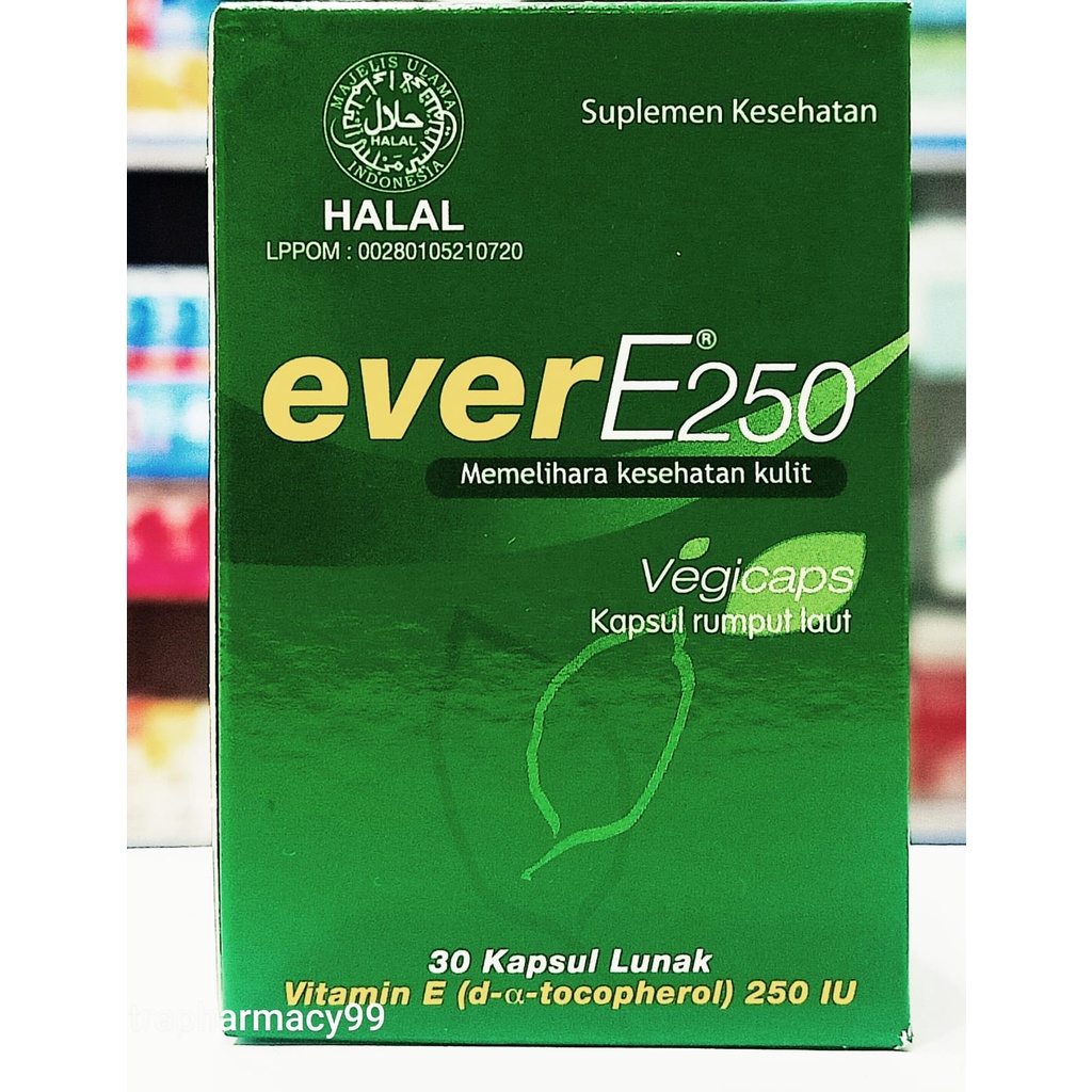 Ever E 250IU 𝟑𝟎 - 𝟏 𝐊𝐨𝐭𝐚𝐤 𝐢𝐬𝐢 𝟑𝟎 𝐊𝐚𝐩𝐬𝐮𝐥 𝐋𝐮𝐧𝐚𝐤