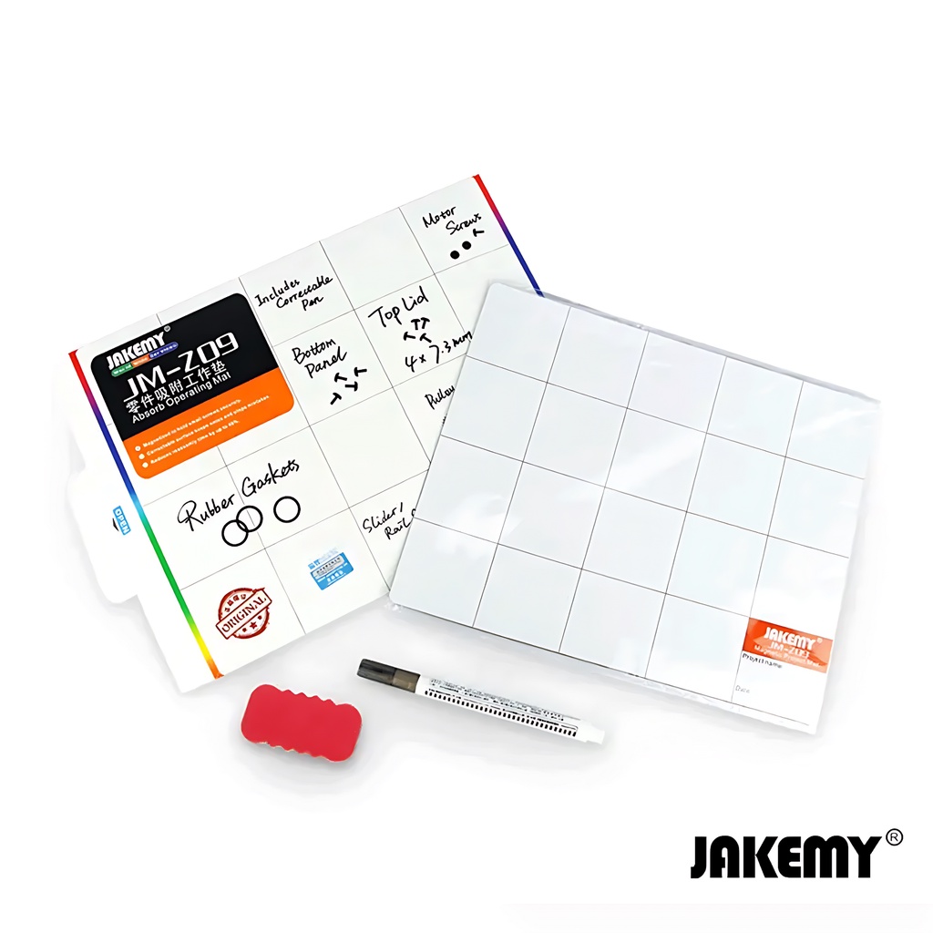 Jakemy Magnetic Work Mat Pad with Erasable Marking Pen &amp; Brush -JM-Z09