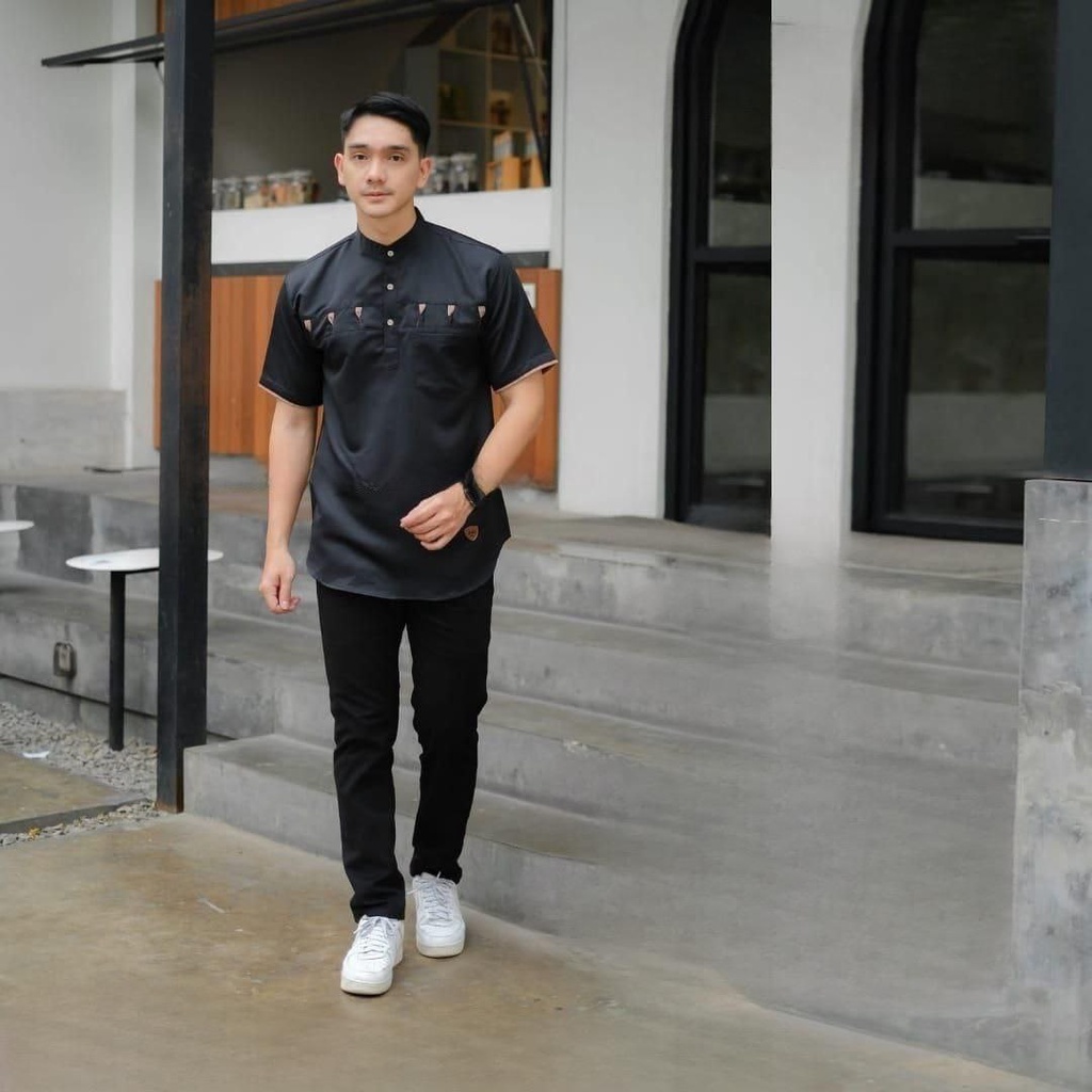 Kemeja Pendek Pria kemeja Motif Cakra Kemeja Slimfit Kemeja Kasual Besic Kemeja Putih