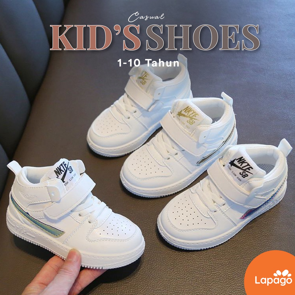 LAPAGO - Sepatu Sneaker Casual Anak Laki Laki Perempuan Usia 1 - 11 Tahun Type MEL