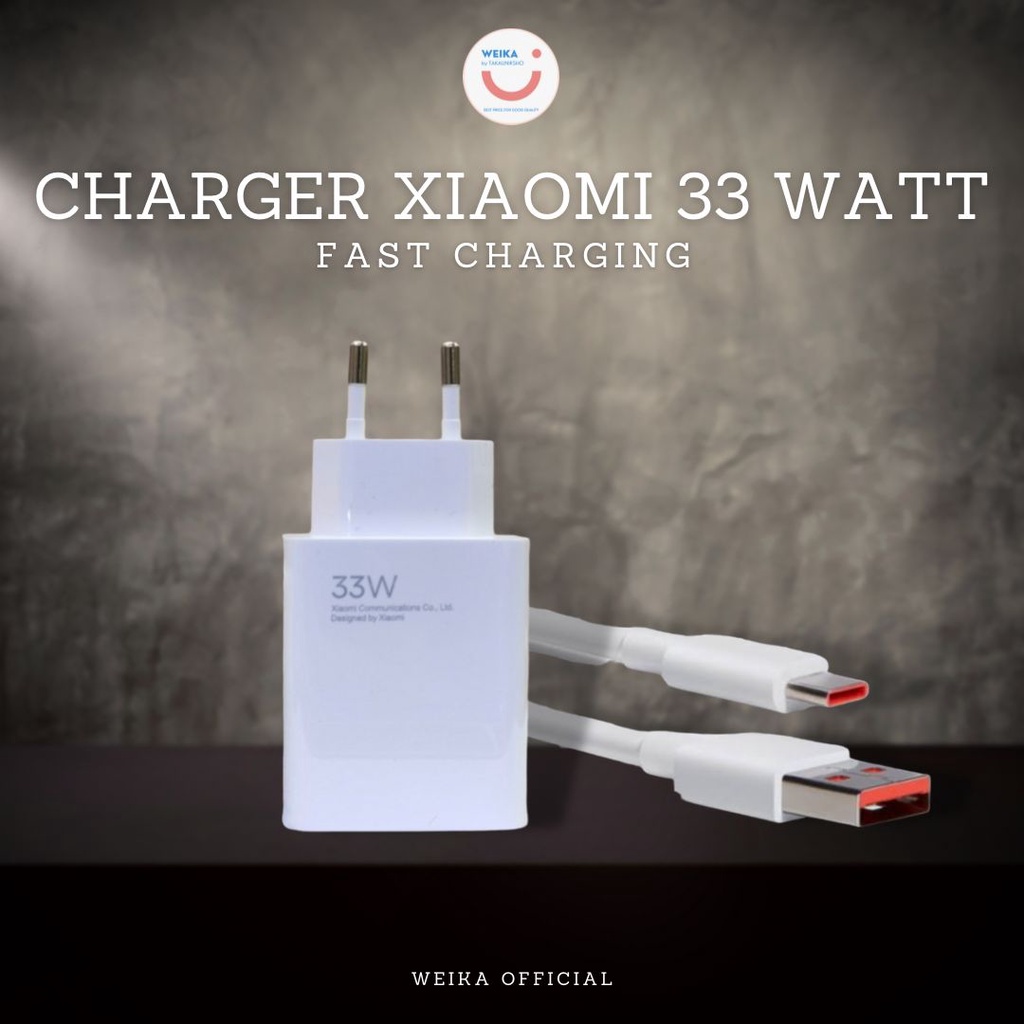 Charger XIAOMI 33 watt Fast Charging Charger Tipe C Original