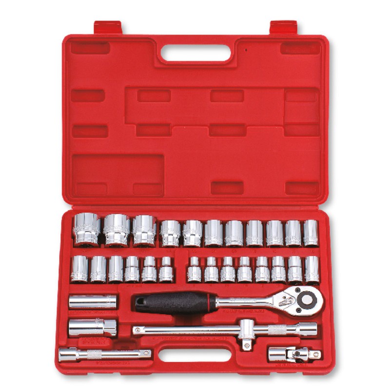 GESTAR/CROSSMAN-Set Kunci Shock 1/2"Drive Socket Set- 32pc Metric 6pt 299-023