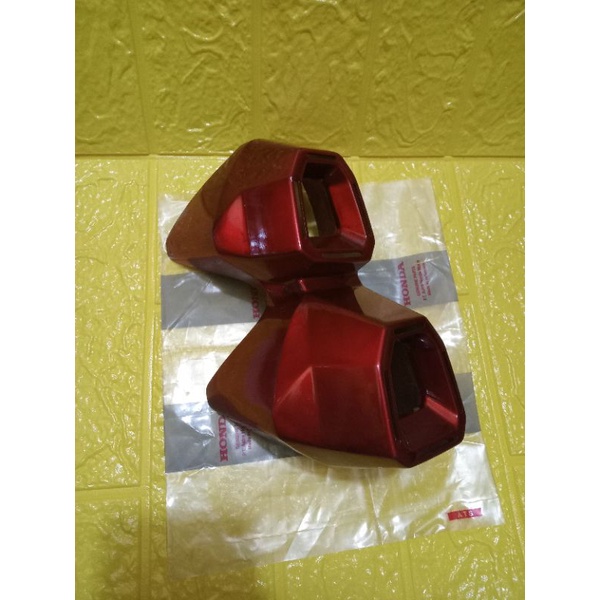 COVER MONCONG CORONG KNALPOT MERAH MAROON HONDA CBR 250R ORIGINAL