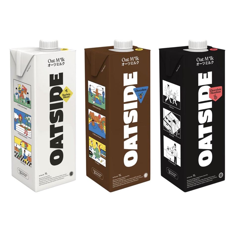 

[Star] Oatside Chocolate/ Hazelnut/ Barista Blend HALAL Oat Milk 1L - Susu Oat Gandum Promoku