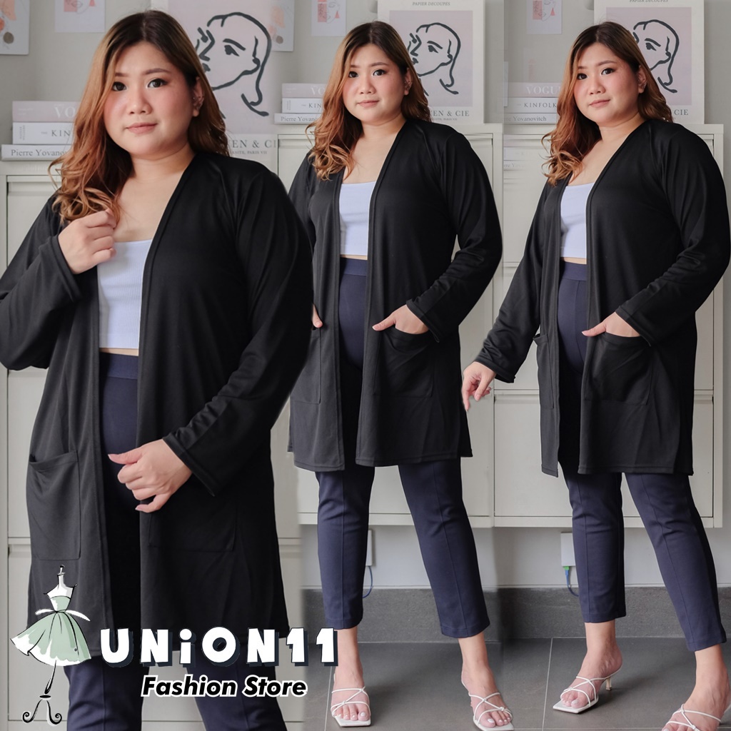 cardigan korea UNION11 - / ATASAN JUMBO WANITA / JUMBO XXXL WANITA / CARDI BIG SIZE WANITA / ATASAN 