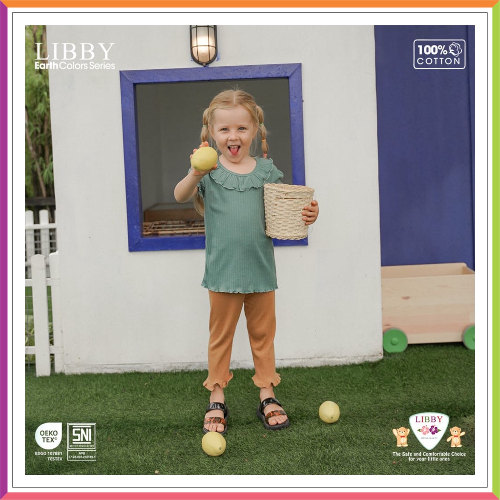 LIBBY EASY SHIRT CURLY &amp; CALF PANTS GIRL | LEGGING T SHIRT EARTH COLOUR SERIES  ❤ Fashionbabies ❤