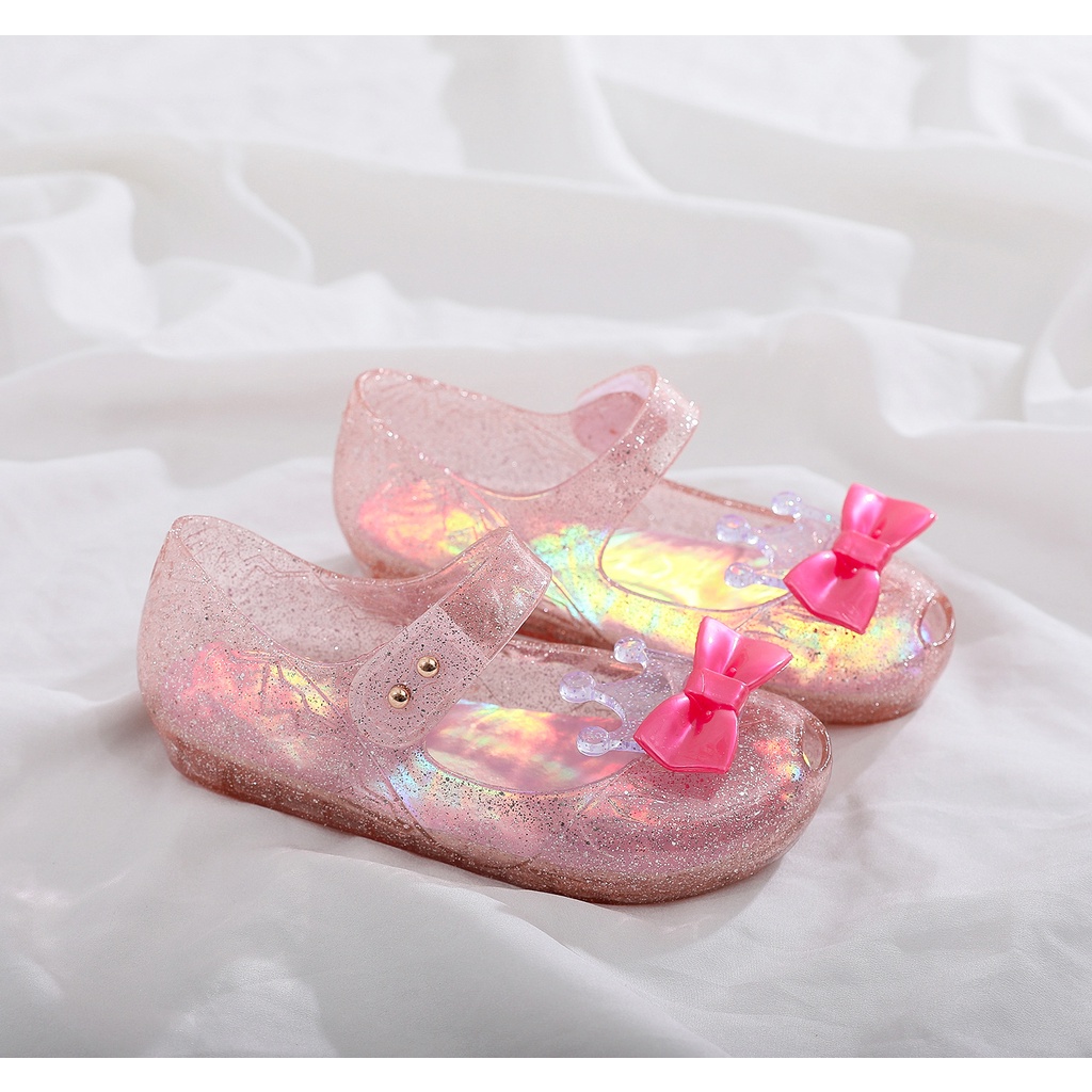 Sepatu jelly crown Princess Frozen cinderella