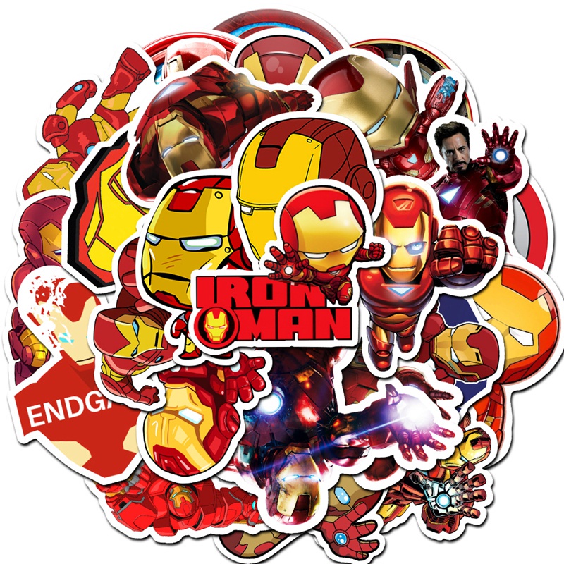 

StikerSuper Hero iron Man isi 28 pcs