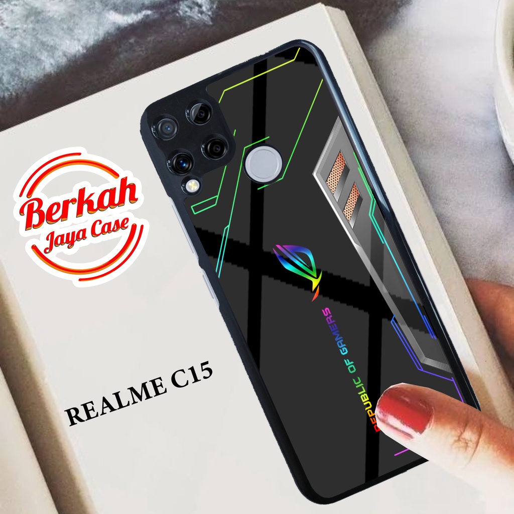 Case REALME C15 Casing REALME C15 Casing Terbaru Case ROG Casing Keren Hardcase Premium Case Softcas
