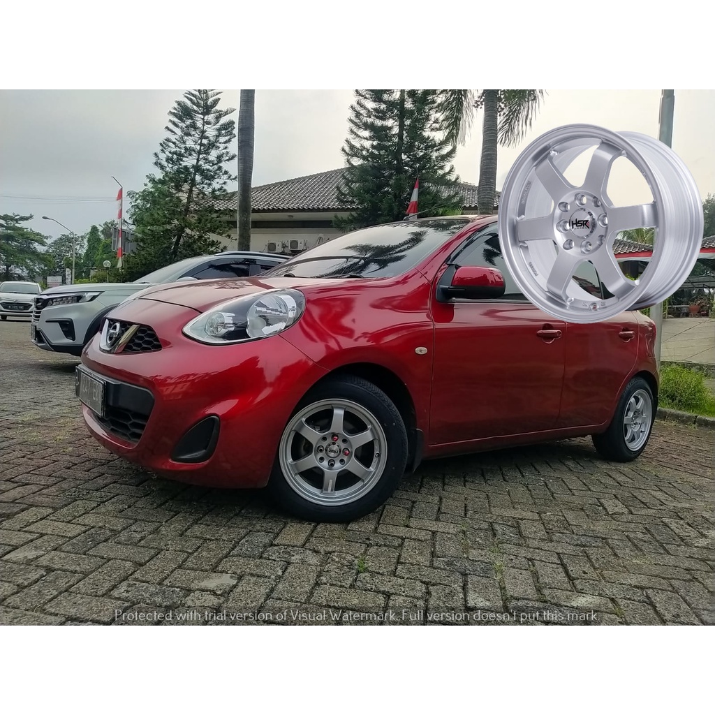 PAKET VELG PLUS BAN RING 15 HSR TOKYO PLUS BAN ACCELERA UNTUK NISSAN MARCH BRIO AYLA IGNIS KIA PICAN