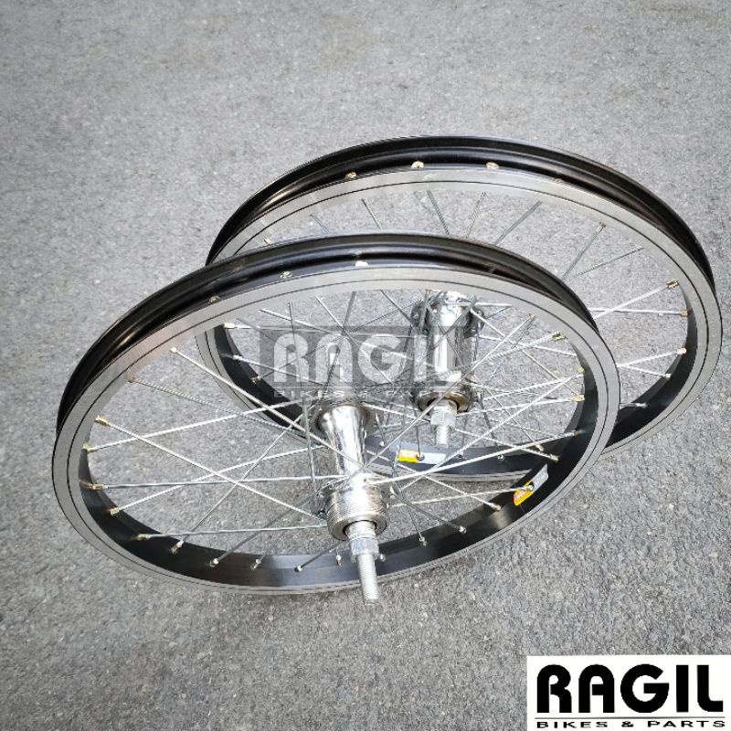 WHEELSET SEPEDA 16 INCH ARAYA VP21 RIM RIMS VELG HUB LUBANG 28 HOLE 28H JARI JARI RODA JADI SEPEDA A