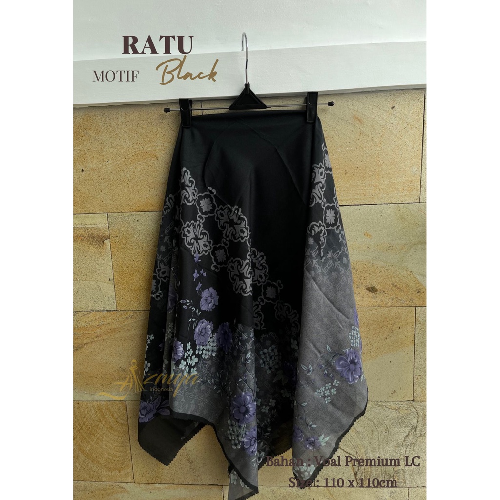 (PART 4) VOAL PRINTING Series | Scarf Kerudung Hijab Segi Empat (Voal Motif Premium)